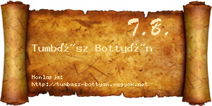 Tumbász Bottyán névjegykártya